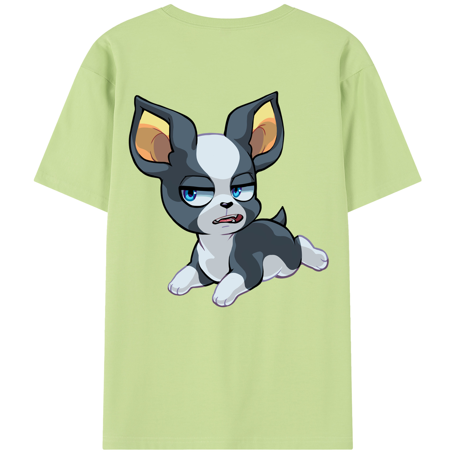 （画像用） ジョジョの奇妙な冒険 イギー JoJo's Bizarre Adventure Iggy 綿100％半袖Tシャツ（背面プリント）